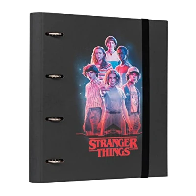 Imagen de Grupo Erik Archivador 4 anillas Stranger Things Carpeta A4 tapa dura Material escolar y papeleria Vuelta al Cole