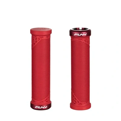 Imagen de Funn Hilt JR Puños de Manillar para Bicicleta Montaña con Abrazadera Bloqueo Único, un Diámetro Interior 19 mm (Rojo)