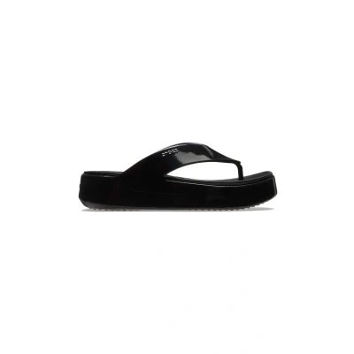 Imagen de Crocs Getaway Platform Patent Flip, Chanclas Mujer, Negro, 41/42 EU