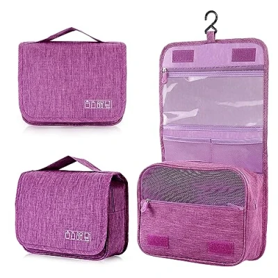Imagen de AiQInu Neceser Viaje,Impermeable de Gran Capacidad Maquillaje,Bolsa Aseo con Gancho Colgante para Hombre y Mujer Accesorios Viaje