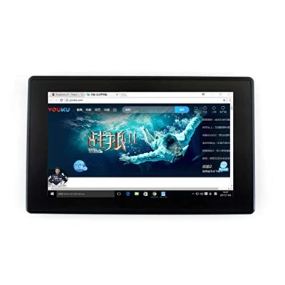 Imagen de IBest 7inch HDMI LCD (H) (with Case) IPS Capacitive Touch Screen Display Monitor 1024x600 with Toughened Glass Cover for Raspberry Pi, BeagleBone Black, Banana Win10