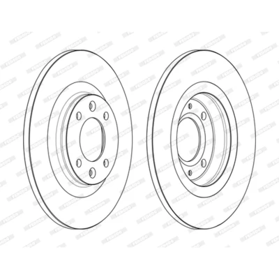 Imagen de FERODO DDF2511C Disco de freno 290 12 4 108 macizo revestido sin accesorios PEUGEOT: 308 I Hatchback, 3008 I, CC, CITROËN: C4 II Hatchback