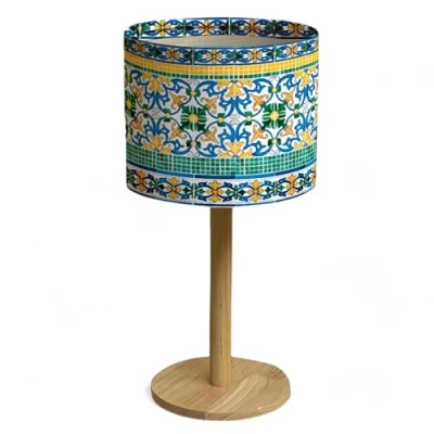 Imagen de Lampara Mesita Noche Lamparitas Mesa Candeeiro de Cabeceira Lamparas Dormitorio Sobremesa Decoracion Led E14 (Patio Print)