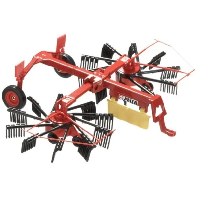 Imagen de siku 2451, Rastrillo hilerador, 1:32, Metal/Plástico, Rojo, Rotores plegables y desmontables