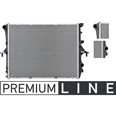 Imagen de MAHLE ORIGINAL CR 571 000P Radiador, refrigeración del motor para vehículos con/sin climatización 710 551 40 Aletas soldadas