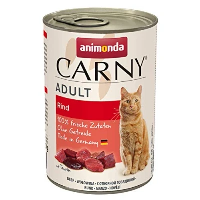 Imagen de comida para gatos animonda Carny Adult, húmeda adultos, vacuno, 6 x 400 g