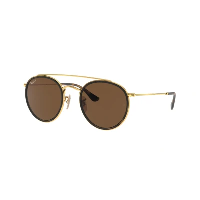 Imagen de Ray Ban 0RB3647N, Gafas de Sol Unisex Adulto, Dorado (Brown Classic), 51