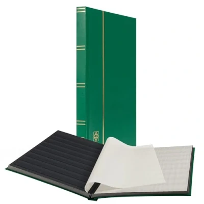 Imagen de Leuchtturm 327381 Clasificador DIN A4, 32 páginas negras, tapa no acolchada, verde