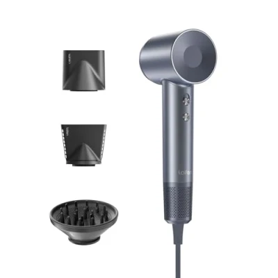 Imagen de Laifen Secador de pelo 200 millones iones negativos, serie Swift viaje con motor sin escobillas 110.000 rpm para un secado rápido Diffusore (Negro)