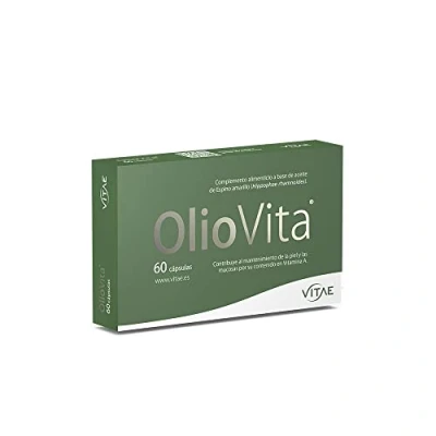 Imagen de Vitae Oliovita 60 cápsulas Espino amarillo (rico en omega7) Hidratación, nutrición y regeneración de piel mucosas Combate la sequedad desde el interior