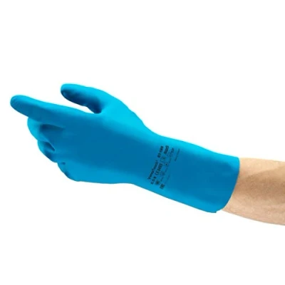 Imagen de Ansell Alphatec 87 195 Guantes de Trabajo Multiusos, Conformidad Alimentaria, Extra Fino Diseño con Magnífica Sensibilidad Táctil, Talla 8/M (12 Pares)