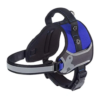 Imagen de Ferplast Arnés para Perros Hercules Small, Acolchado, Resistente, Anti rasguños, Visible en la Oscuridad, con Asa
