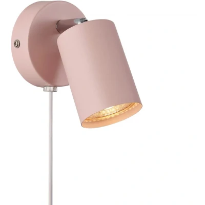 Imagen de Nordlux Explore foco de pared con cable y enchufe, GU10, rosé