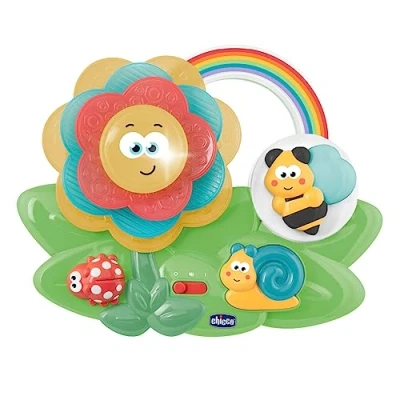 Imagen de Chicco Flor Sensorial, Juego Educativo Electrónico Apilable, Mesa de Actividades MultiSensorial para Bebés con Música, Luces y Piezas Encajar Juguetes 6 a 36 Meses