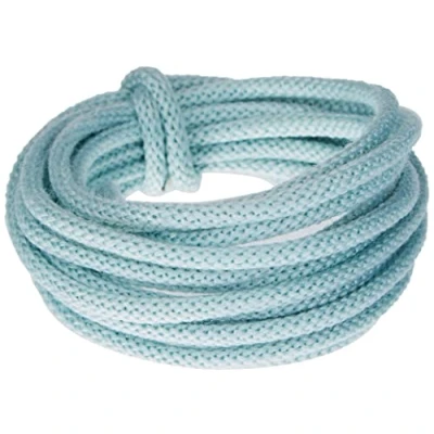 Imagen de Rayher 55937358 Tubo de Punto con Alambre, 5 mm, Color bebé, 3 m, Algodón, Azul Claro, normal,