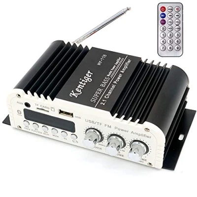 Imagen de DollaTek Kentiger HY 118 2.1 Canales Bluetooth Salida Subwoofer TF USB FM Audio Amplificador de Potencia estéreo Super Bass Dac