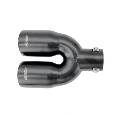 Imagen de Simoni Racing TRX/92N Cola de Escape 76mm negro redondo, en V Acero fino 240mm