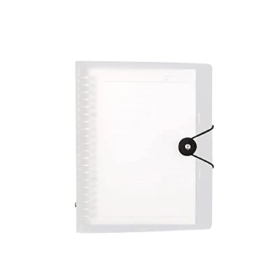 Imagen de Archivador A5,Carpeta Anillas A5,1Pieza Anillas,Transparente Hojas Sueltas Carpeta de Clip Cuaderno