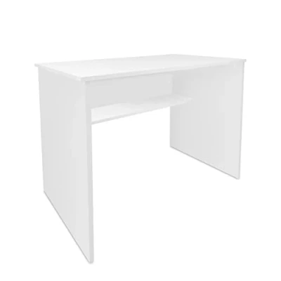 Imagen de Somnia Descanso Mesa de Escritorio, Mesas para Ordenador, Acabada en Blanco, Práctica y Funcional, Medidas: 90 cm (Ancho) x 49,5 (Fondo) 77 (Alto), Madera,