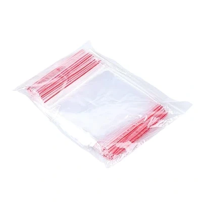Imagen de OFFICER PRODUCTS bolsas con cierre a presión, 20 x 25 cm, 100 unidades (1 unidad), transparentes, cremallera, de polietileno, aptas para alimentos