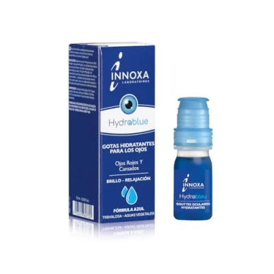 Imagen de INNOXA Gotas Oculares Fórmula Azul Blanquea el Blanco del Ojo Hidrata los Ojos Rojos y Cansados Original Sin Conservantes Fabricado en Francia 10 ml