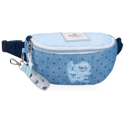 Imagen de Pepe Jeans Noni Denim Riñonera Azul 22x12x7 cms Poliéster by Joumma Bags