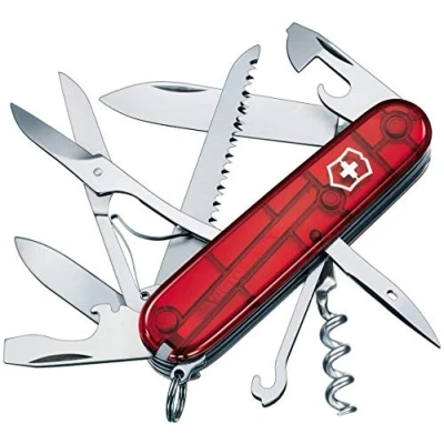 Imagen de Victorinox, Huntsman, Navaja Multiuso Suiza, Cuchillo bolsillo, Regalo, 15 Funciones, Hoja grande, Sacacorchos