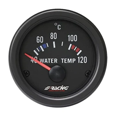 Imagen de Simoni Racing WT/B Indicador Eléctrico de Temperatura Agua, Negro