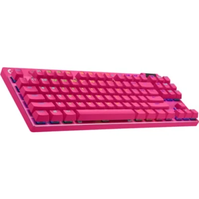 Imagen de Logitech G Pro X TKL Lightspeed, Teclado inalámbrico para Gaming Magenta US INT&#039;L Tactile