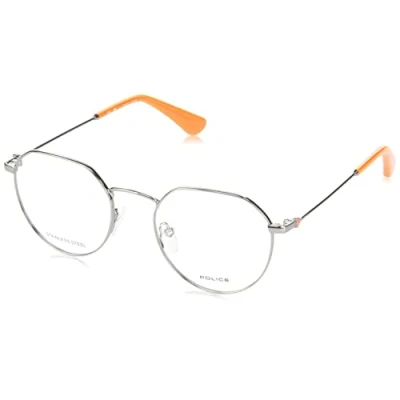 Imagen de POLICE VK574 Gafas, Total Shiny Ruthenium, 49 Unisex niños