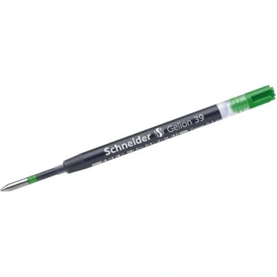 Imagen de Schneider Gelion 39 Recambio para bolígrafo roller de gel (mina G2, 10 unidades), color verde