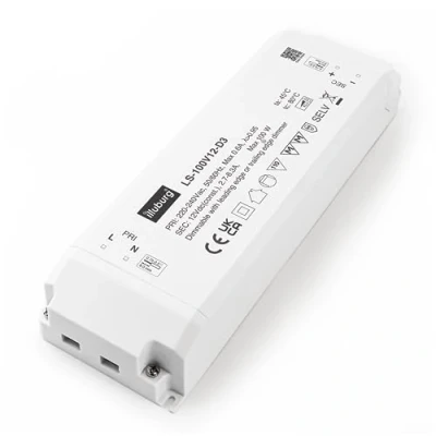 Imagen de illuburg Transformador LED 12V Regulable TRIAC 33W 100W para Tira Alimentador Fuente de Alimentación