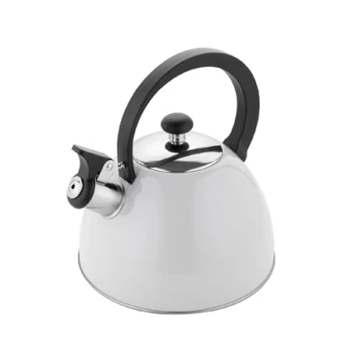 Imagen de FLORINA Hervidor de Agua (2 l) Té Acero Inoxidable BRILLO a Prueba Arañazos Estufa Inducción, Eléctrica Color: Gris Claro
