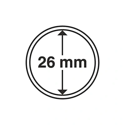 Imagen de Leuchtturm 309404 cápsulas de Monedas diámetro Interior 26 mm