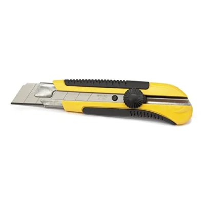 Imagen de STANLEY Cutter con sistema de bloqueo 25mm, Bi material Dynagrip, Portacuchillas, Resistente a la corrosión, Cuchilla incisora 7 segmentos, Suministrado 1 cuchilla, 10 425