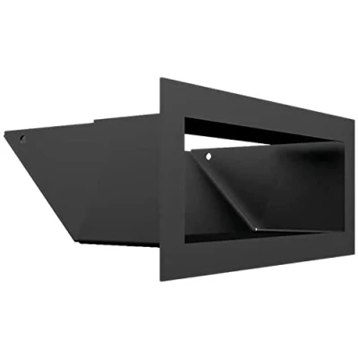 Imagen de Rejilla de ventilación KRATKI Air Aire Caliente 9 x 20 cm Negro Escape para chimeneas Entrada en un ángulo 45 Grados