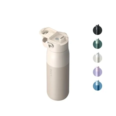 Imagen de LARQ Bottle Swig Top 680ml Botella de boca ancha acero inoxidable con aislado al vacío Mantiene el agua fría reutilizable para deportes, gimnasio y viajes Mojave Dune