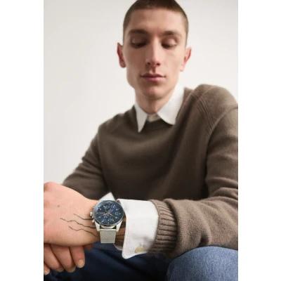 Imagen de BOSS Skytraveller Reloj silvercoloured/blue, Hombre, Talla: One Size, Silver coloured/blue