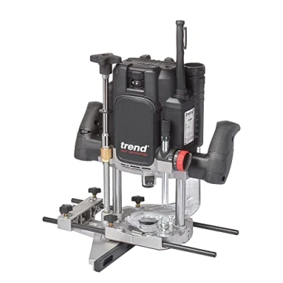 Imagen de Trend T14EK 2300W 12mm Fresadora de taller velocidad variable 230V EU, profundidad entrada 80 mm, perfecto para uso manual y mesa fresadora, T14EK/EURO
