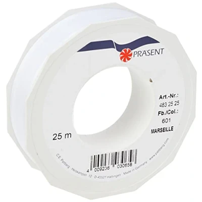Imagen de Präsent Cinta de Organza con Alambre, Poliéster, Syringa, 25mm 25m, 25