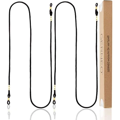 Imagen de GERNEO® París correa para gafas de tela cordón unisex extra largo sol y lectura soporte cobre