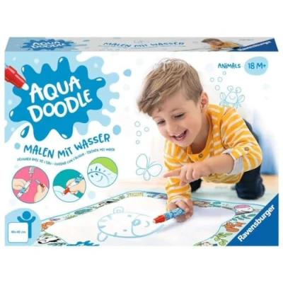 Imagen de Ravensburger 4564 Aquadoodle Animals Primera pintura para niños a partir de 18 meses Juego diversión sin manchas con agua Incluye alfombrilla y bolígrafo, juguete 1,5
