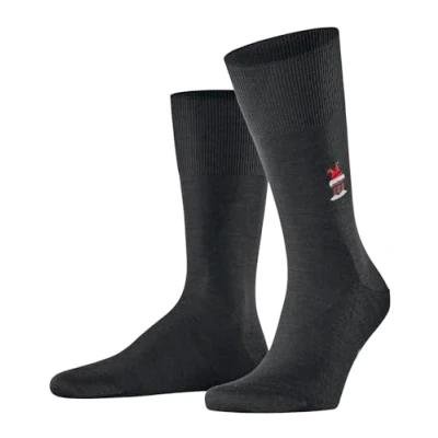 Imagen de Falke Airport Santa Chimney Calcetines, Hombre, Talla: 41/42, Black