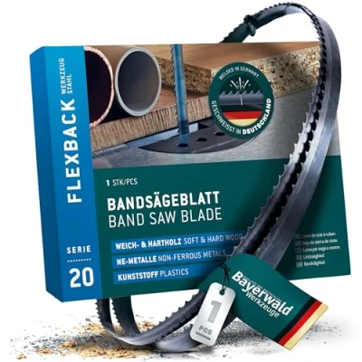 Imagen de Bayerwald Hoja de sierra cinta (2110 x 13 0,65 8 mm, para madera, metales no ferrosos, plástico, chapas delgadas/cinta apta flott, hierbas, etc.