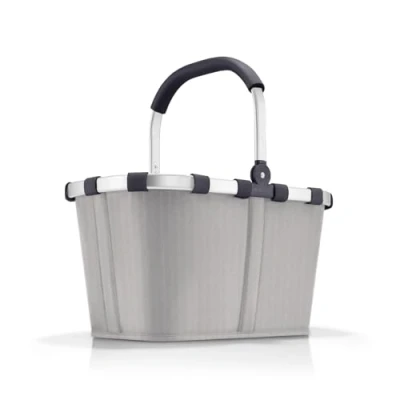 Imagen de reisenthel Cesta de Compras sólida con Mucho Espacio Almacenamiento y práctico Bolsillo Interior, diseño Elegante e Impermeable, Gris Espiga, Taille Unique