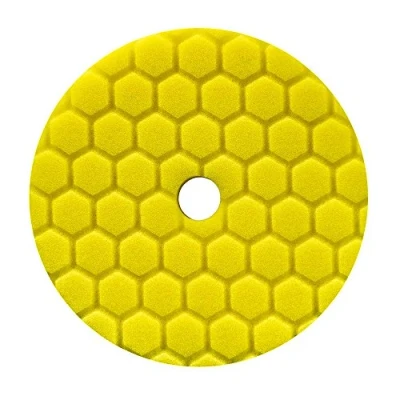 Imagen de Chemical Guys Hex Logic Quantum 140 mm 14 cm Amarillo Heavy Cortes Pad Auto Polaco