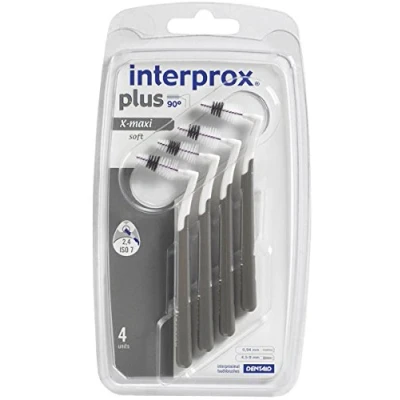 Imagen de Interprox Plus X Maxi Cepillos interdentales (4 unidades), color gris
