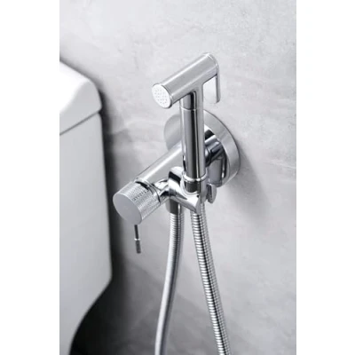 Imagen de MICE Grifo Monomando de Bidet empotrado Ducha Higienica Griferia baño bide para agua caliente/Frio Serie LIne Plateado RDD038