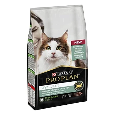 Imagen de por PLAN PURINA PRO LiveClear salmón Adulto Esterilizado 1,4 kg Pienso Completo Sabroso Puede Ayudar a Mantener un Sistema inmunológico Saludable con