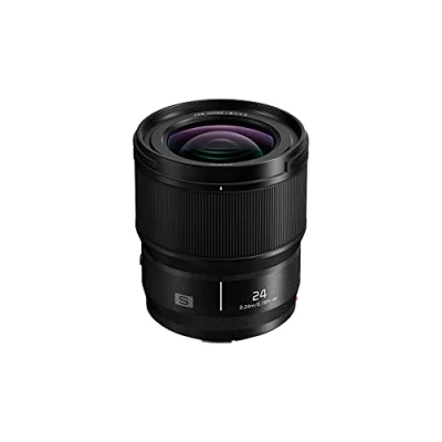 Imagen de Panasonic S S24E Lumix Objetivo 24 mm (F1.8, Distancia Focal Fija, Gran Angular, Diseño Compacto y Ligero, Resistente al Polvo, Agua Frio), Negro